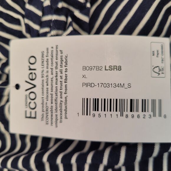 Daily Rituals Women's Striped Short Sleeve Hi-Low Tunic Top Size X-Large - Picture 7 of 10